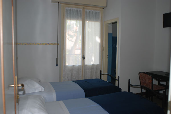 Camera doppia con balcone hotel Zaghini Rimini
